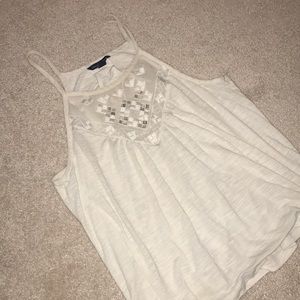 American eagle white tank top